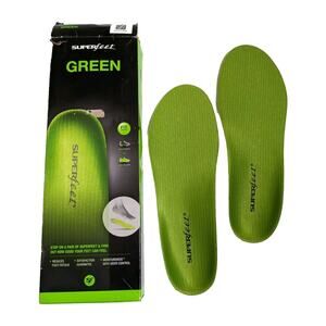 Superfeet green Insoles, Professional-Grade High Arch Orthotic Insert